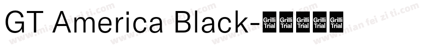GT America Black字体转换